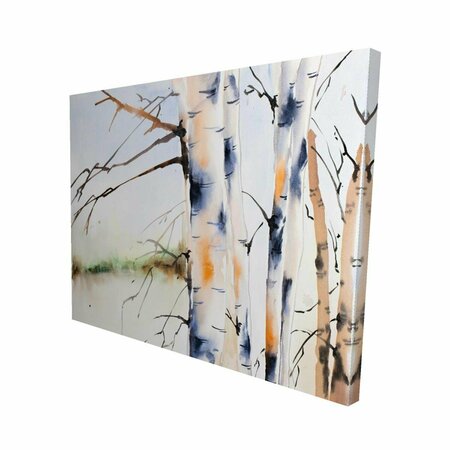 FONDO 16 x 20 in. Birchs Trunks-Print on Canvas FO2790807